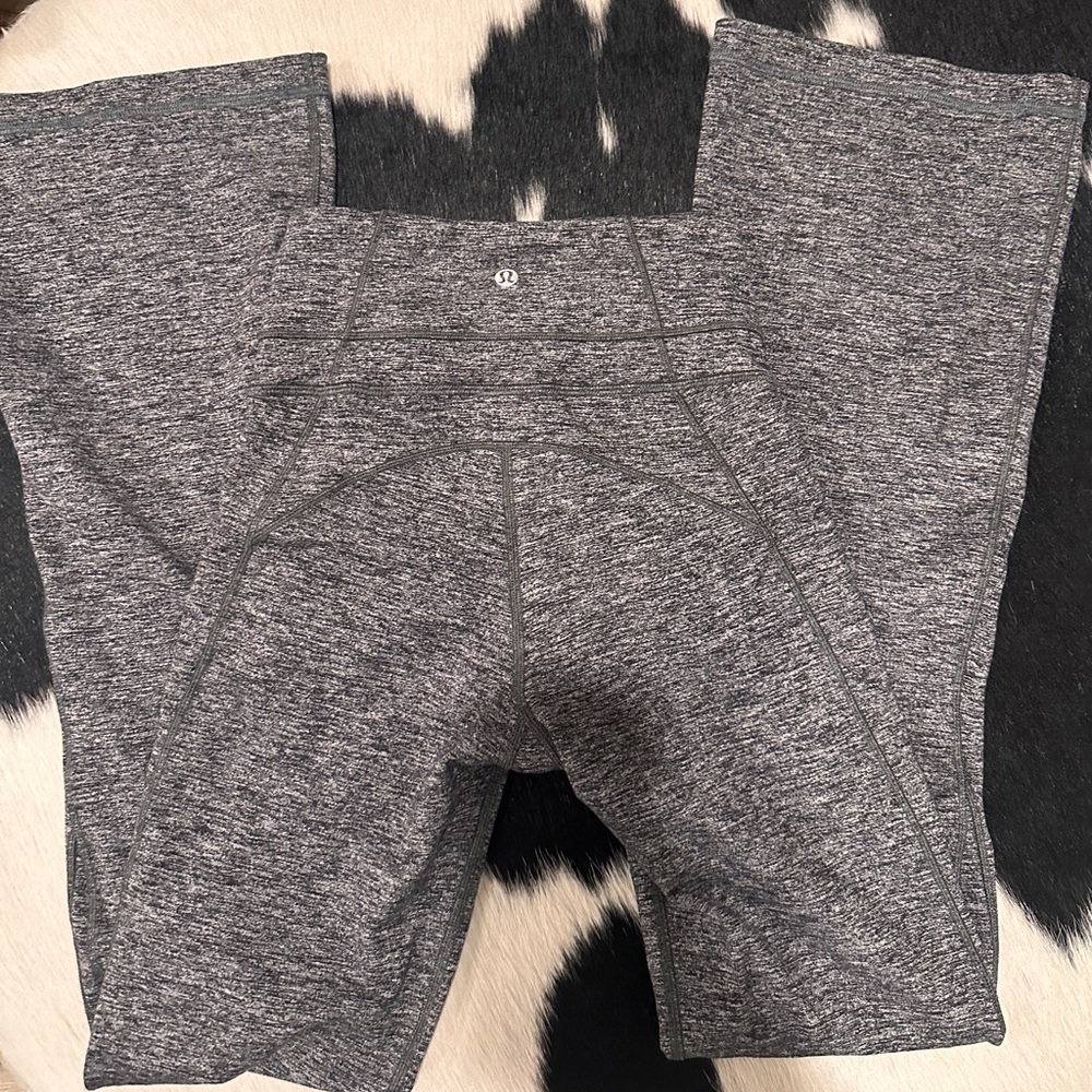 Lululemon gray flare leggings size 4.